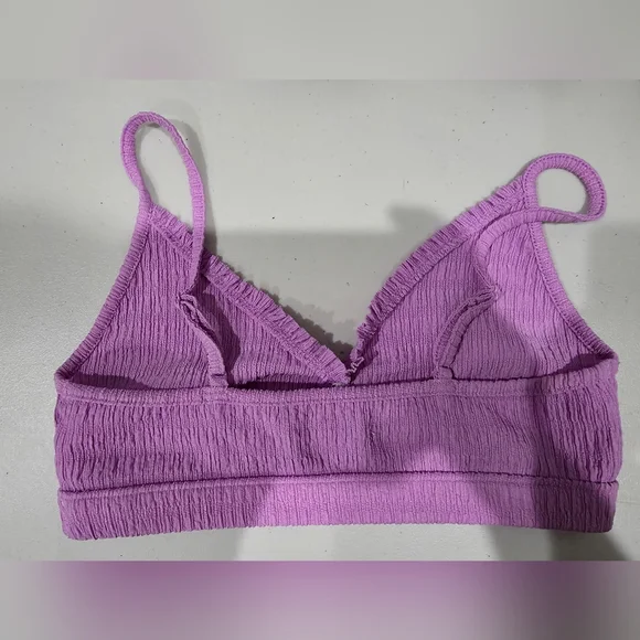American Eagle Outfitters Lilac Textured Bralette- Size small - Picture 2 of 3